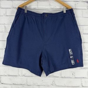 Ralph Lauren Polo‎ Shorts Men's XXL Chino Blue 6" Inseam Elastic Waist Pony NWT